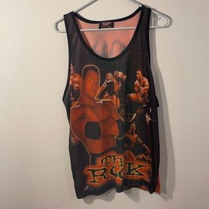 WWF Vintage Tank top size large The Rock